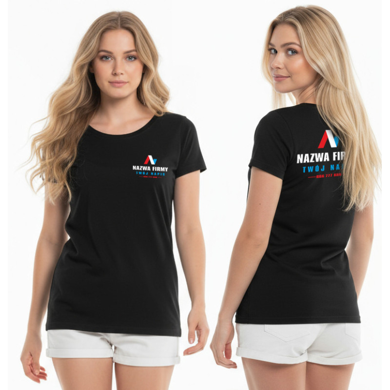 Damska koszulka z nadrukiem • S–3XL • 100% bawełna, 170 g/m²